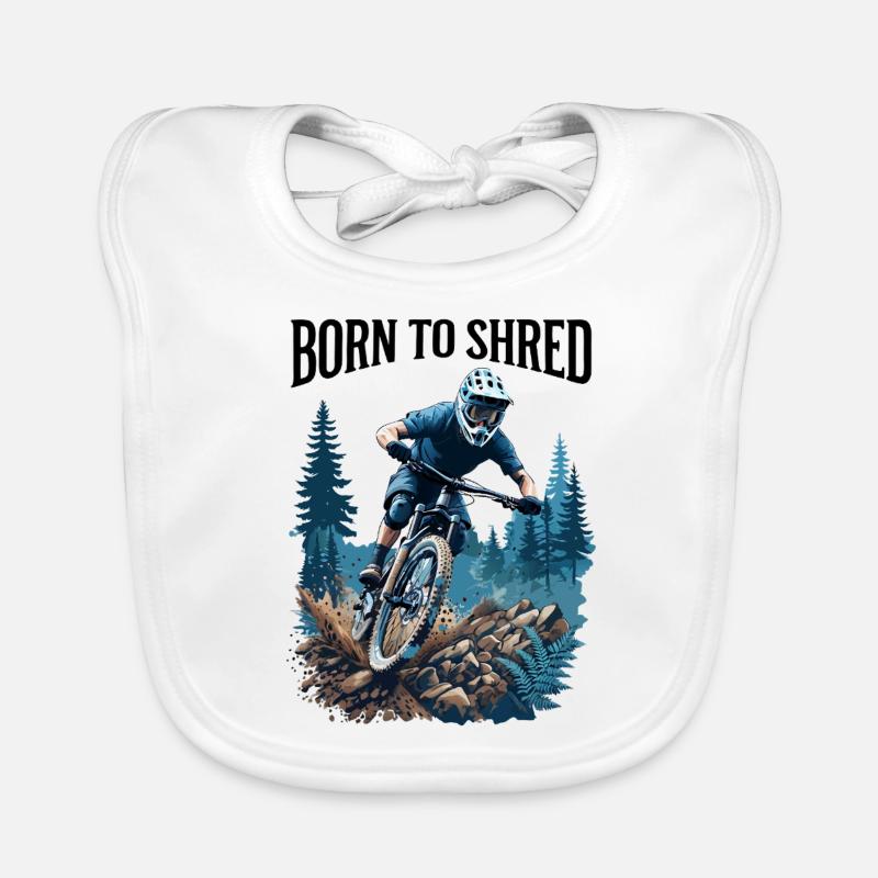 VTT Aventure Forêt Trail Descente Bavoir bio Bébé