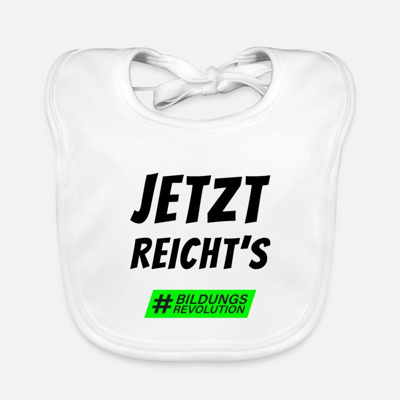 Statement "Enough is enough" #bildungsrevolution Organic Baby Bibs