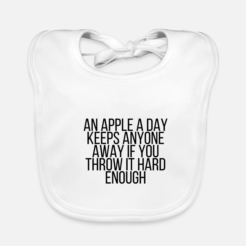 On Apple A Day Organic Baby Bibs