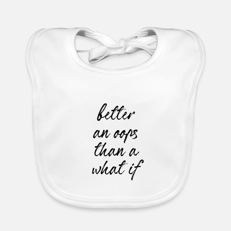 Better an oops than a what if Baby Bio-Lätzchen