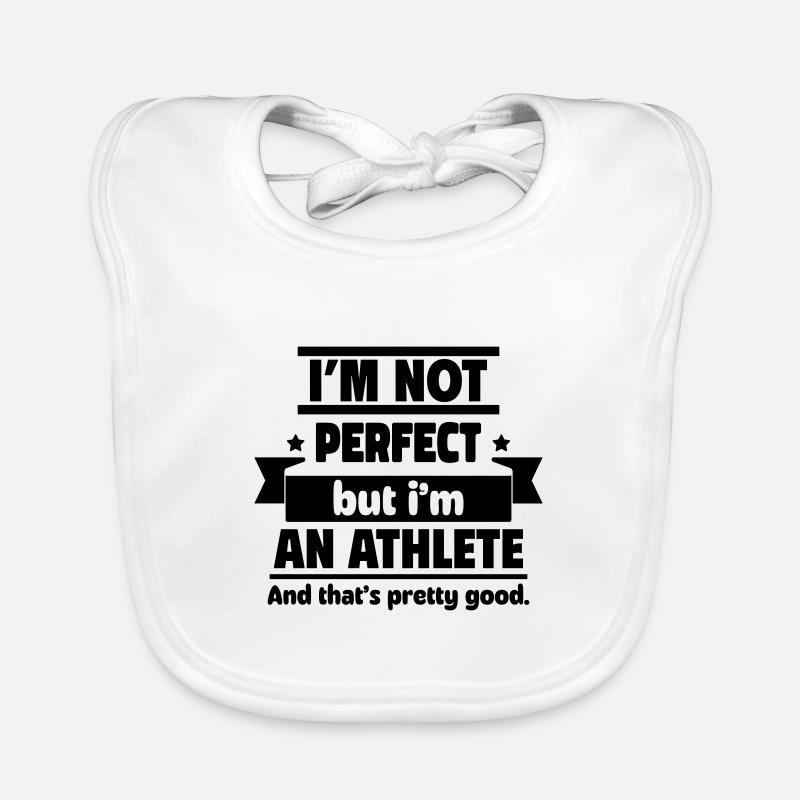 Pas parfait, mais athlète, ça suffit ! Bavoir bio Bébé