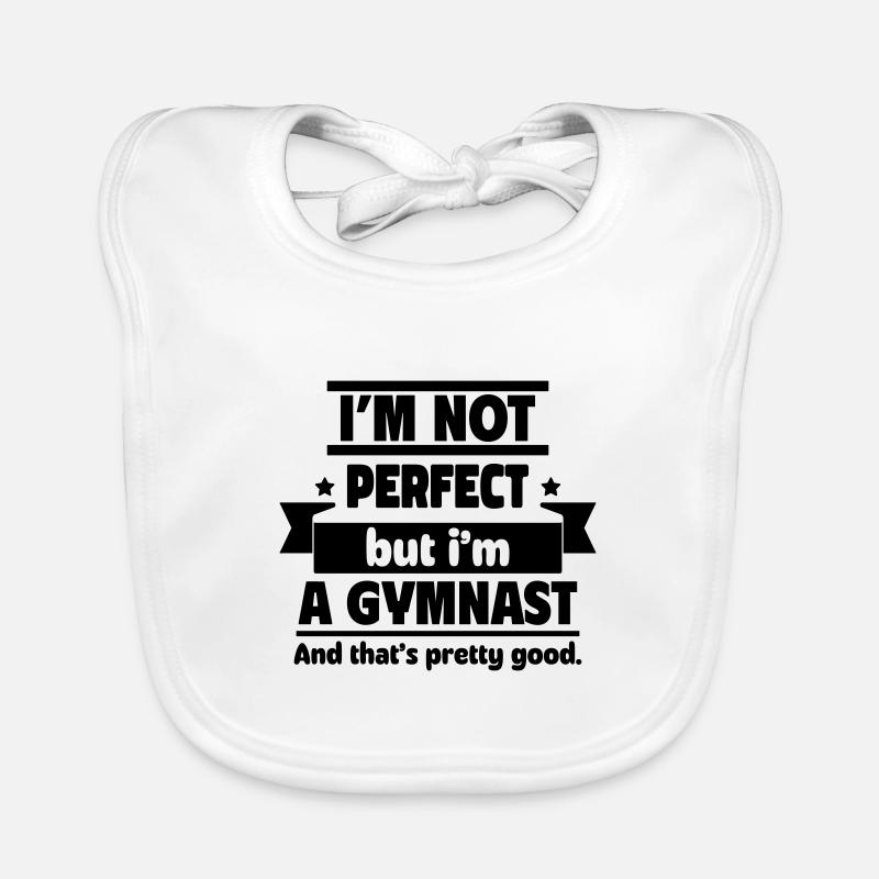 Pas parfait, mais un gymnaste, ça suffit Bavoir bio Bébé