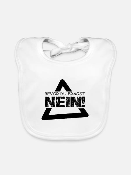 Spruch - Baby Bio-Lätzchen - Weiß