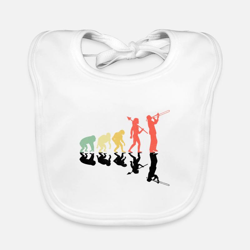 Tromboniste Trombone Player Evolution Marching Band Bavoir bio Bébé