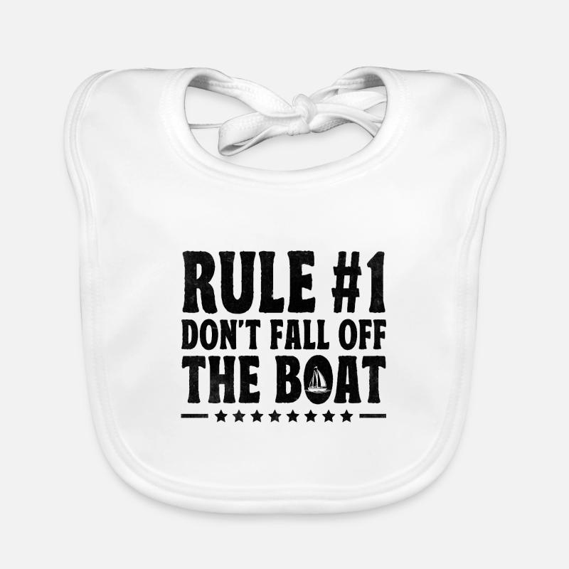 Regel # Fallen Sie nicht vom Boot Paddelboot Baby Bio-Lätzchen