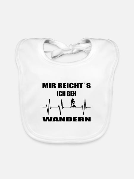 Wandern - Baby Bio-Lätzchen - Weiß