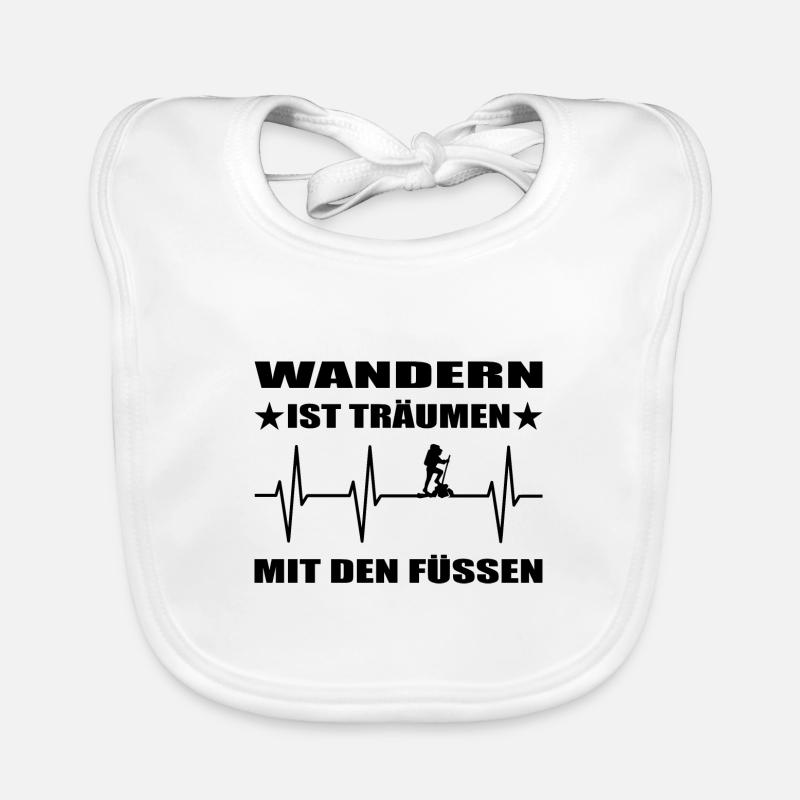 Wandern - Baby Bio-Lätzchen - Weiß