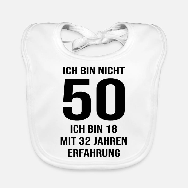 50th birthday gift Organic Baby Bibs
