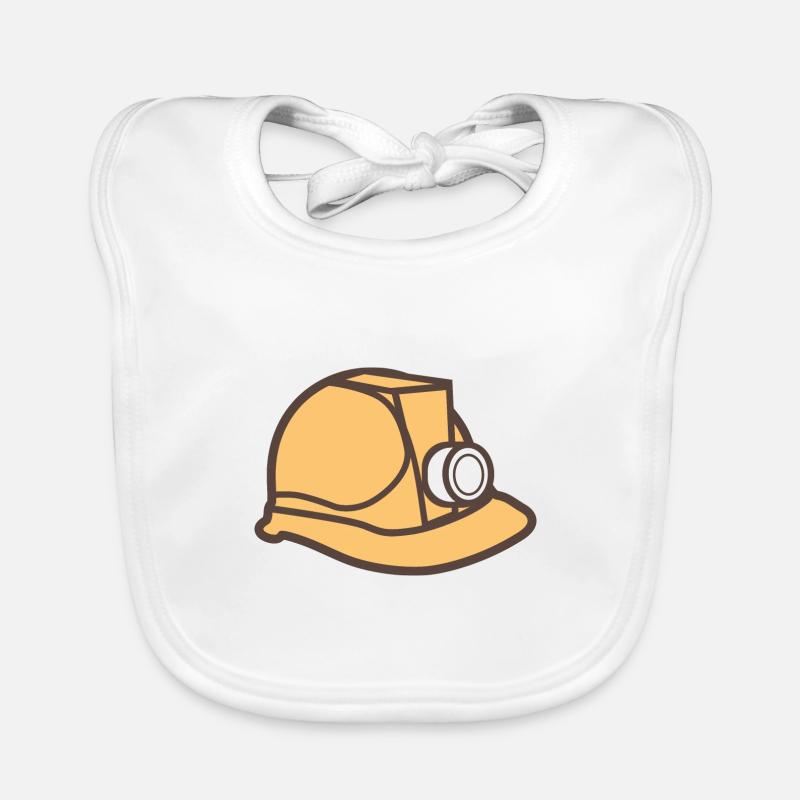 Ouvrier du bâtiment Casque Bavoir bio Bébé