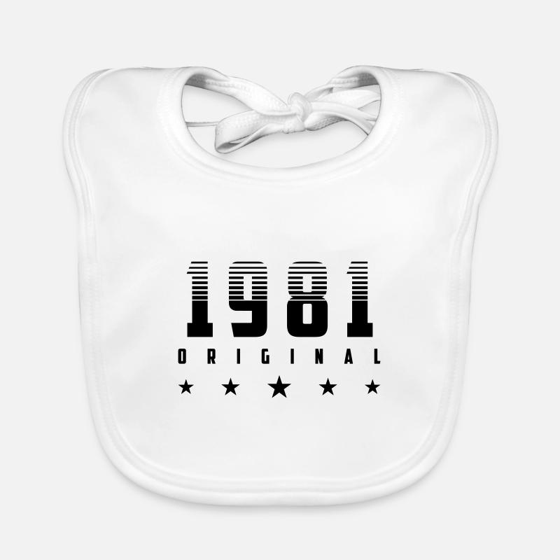 Original 1981 Année de naissance | | changeable de couleur Bavoir bio Bébé