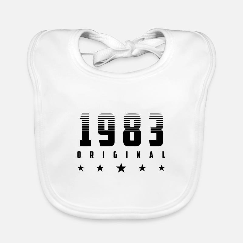 Original 1983 Geburtsjahr | Farbe änderbar | Baby Bio-Lätzchen