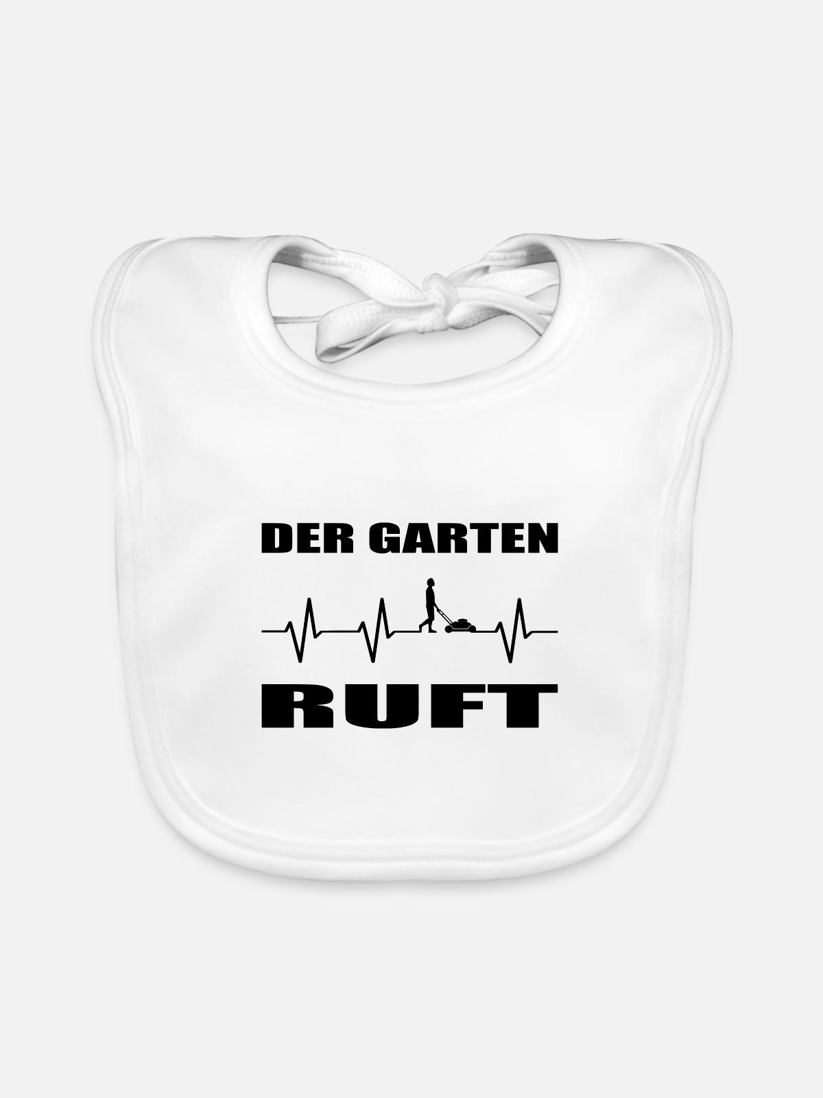 Garten - Baby Bio-Lätzchen - Weiß - Vorne