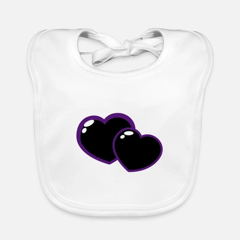 Heart Organic Baby Bibs