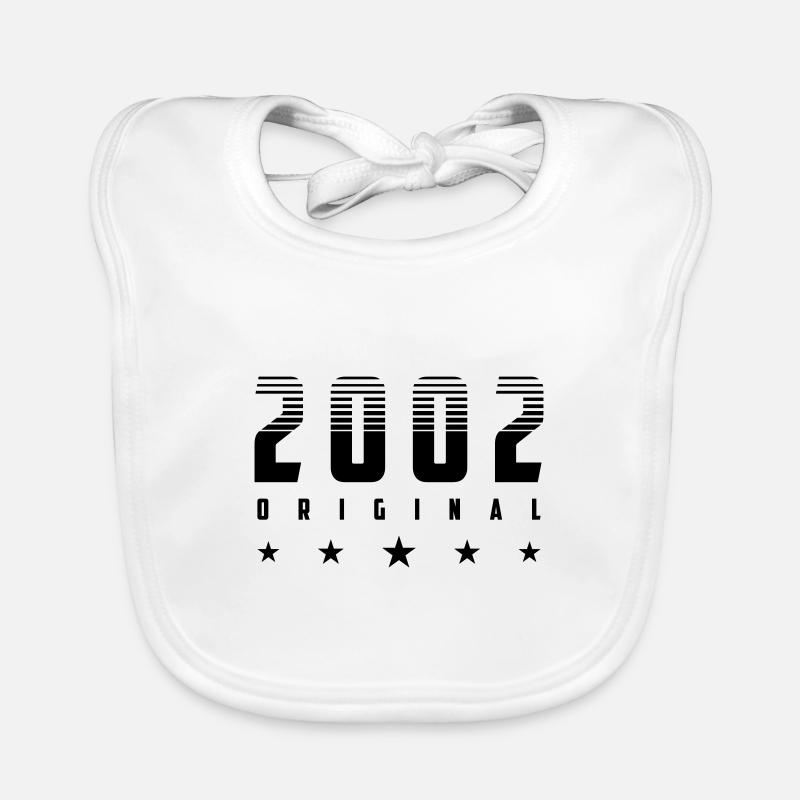 Original 2002 Année de naissance | Couleur modifiable Bavoir bio Bébé