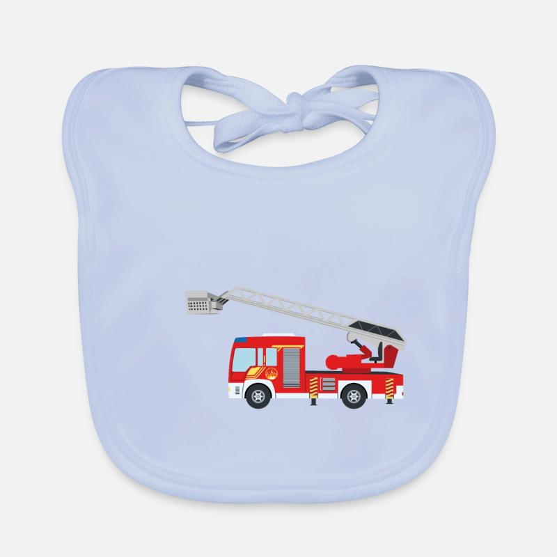 Fire Engine Bavoir bio Bébé