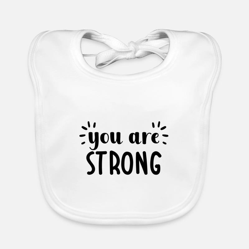 Du bist stark Baby Bio-Lätzchen