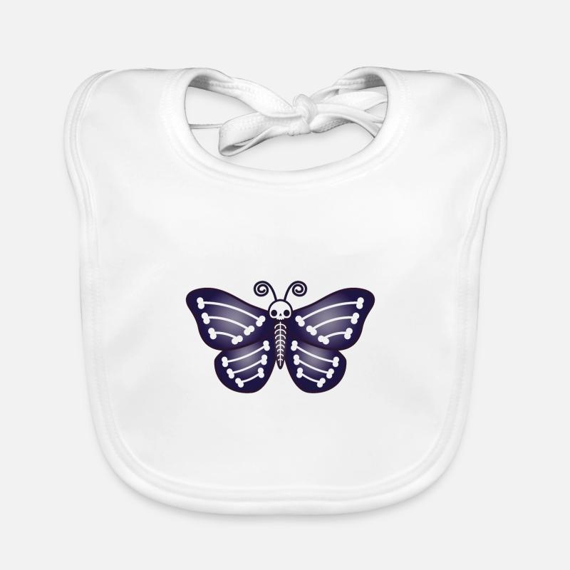 Squelette de papillon Bavoir bio Bébé