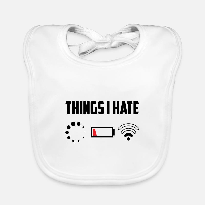 Things I Hate Programmer Coder Coding Developer So Baby Bio-Lätzchen