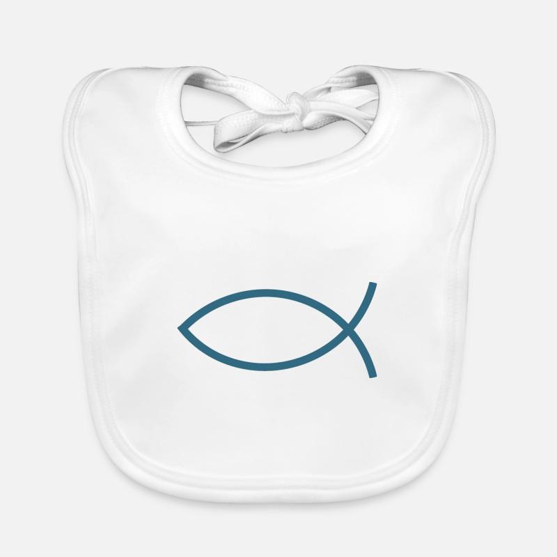 Jésus poisson Ichthys poisson poisson poisson Bavoir bio Bébé