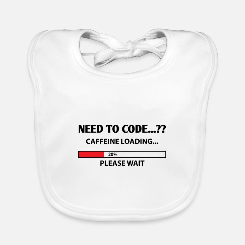 Need To Code Caffeine Loading Please Wait Develope Baby Bio-Lätzchen