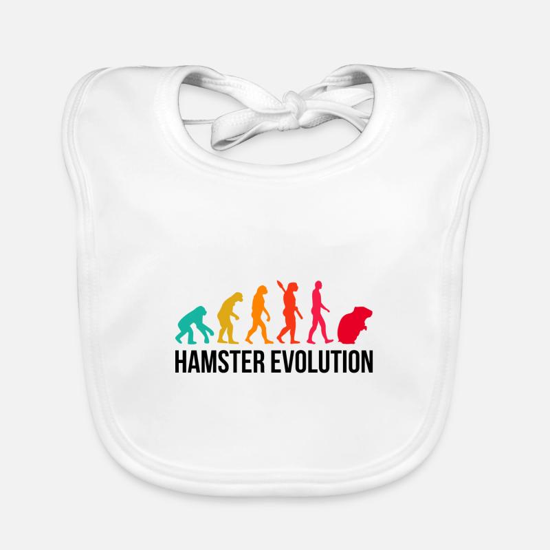 Evolution Graphic Hamster Pet Owner Animal Lover R Baby Bio-Lätzchen