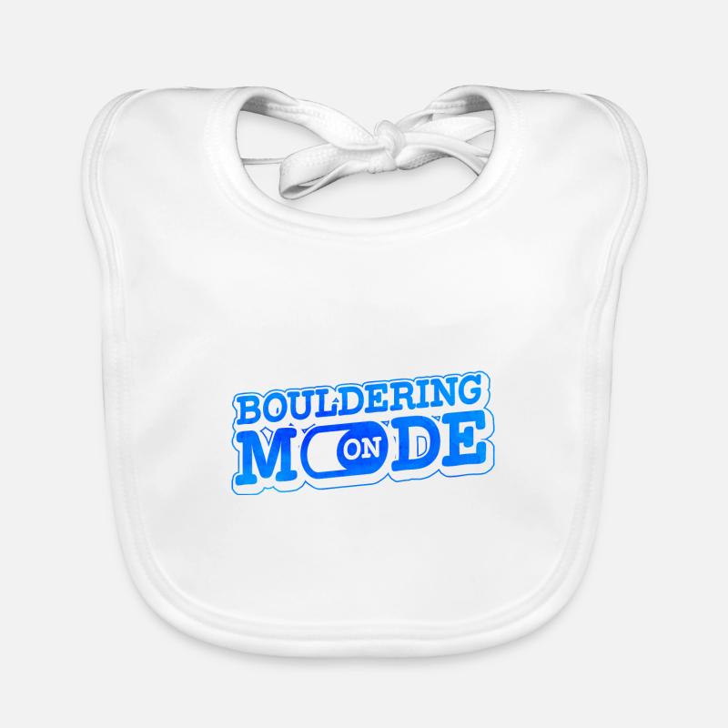 Bouldering Mode On Rock Climber Rock Boulder Mount Baby Bio-Lätzchen