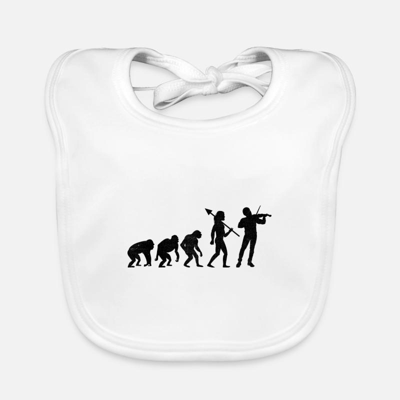 Evolution Violine Instrument Geiger Geiger Gambe Baby Bio-Lätzchen