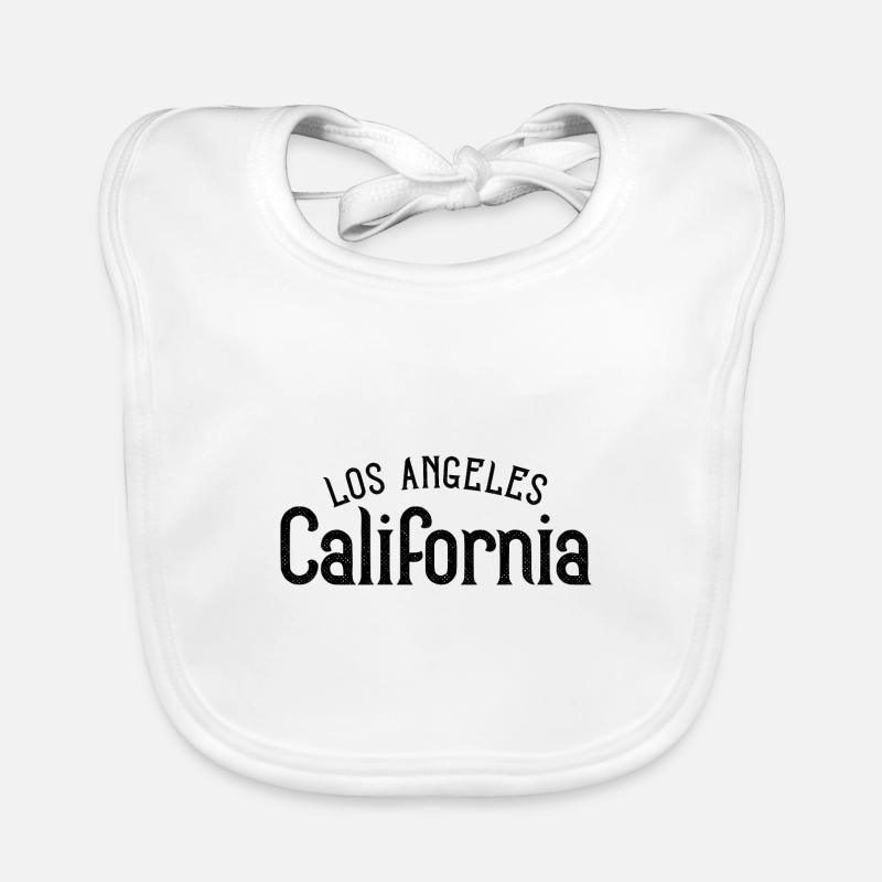 Los Angeles - Bavoir bio Bébé - blanc