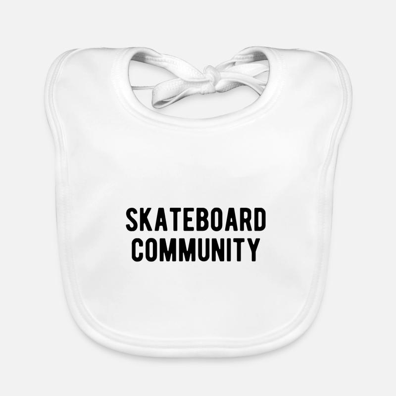 Communauté de skateboard Bavoir bio Bébé