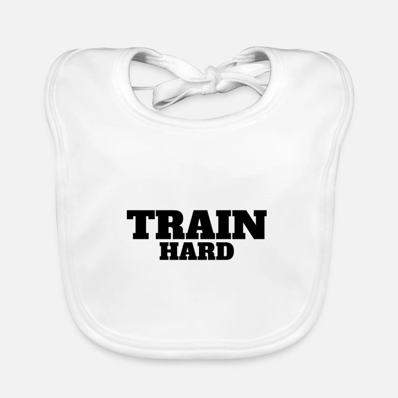 Train hard Organic Baby Bibs
