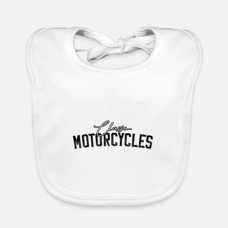 Classic Motorcycles Organic Baby Bibs