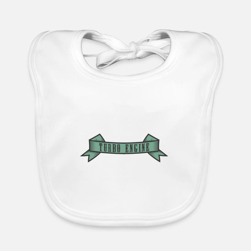 Bannière Turbo Engine Bavoir bio Bébé