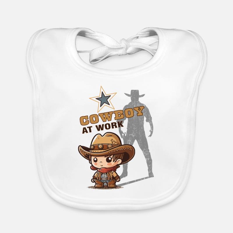 Cowboy at Work Organic Baby Bibs