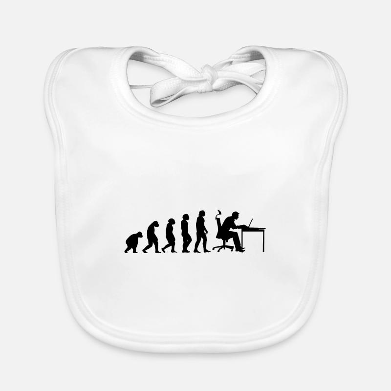 Evolution Of Man Coding Software Developer Program Baby Bio-Lätzchen