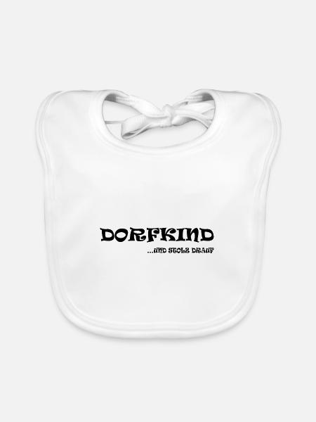 Dorfkind - Baby Bio-Lätzchen - Weiß