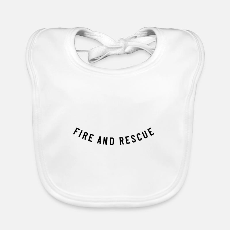 Fire and Rescue Organic Baby Bibs