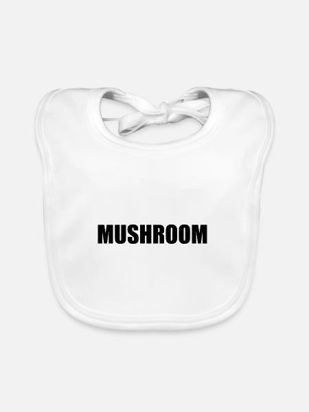 Mushroom - Baby Bio-Lätzchen - Weiß - Vorne