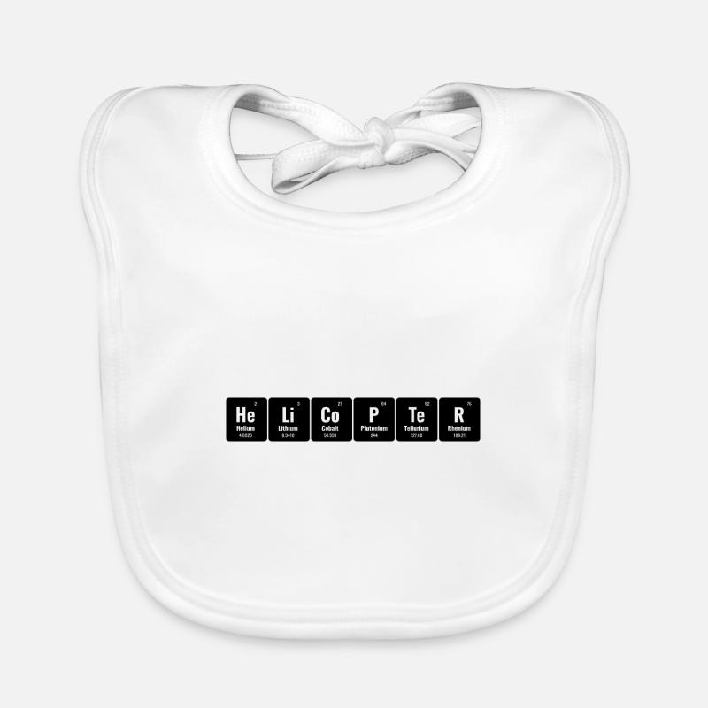 Periodisches System der Elemente Hubschrauberpilot Chop Baby Bio-Lätzchen