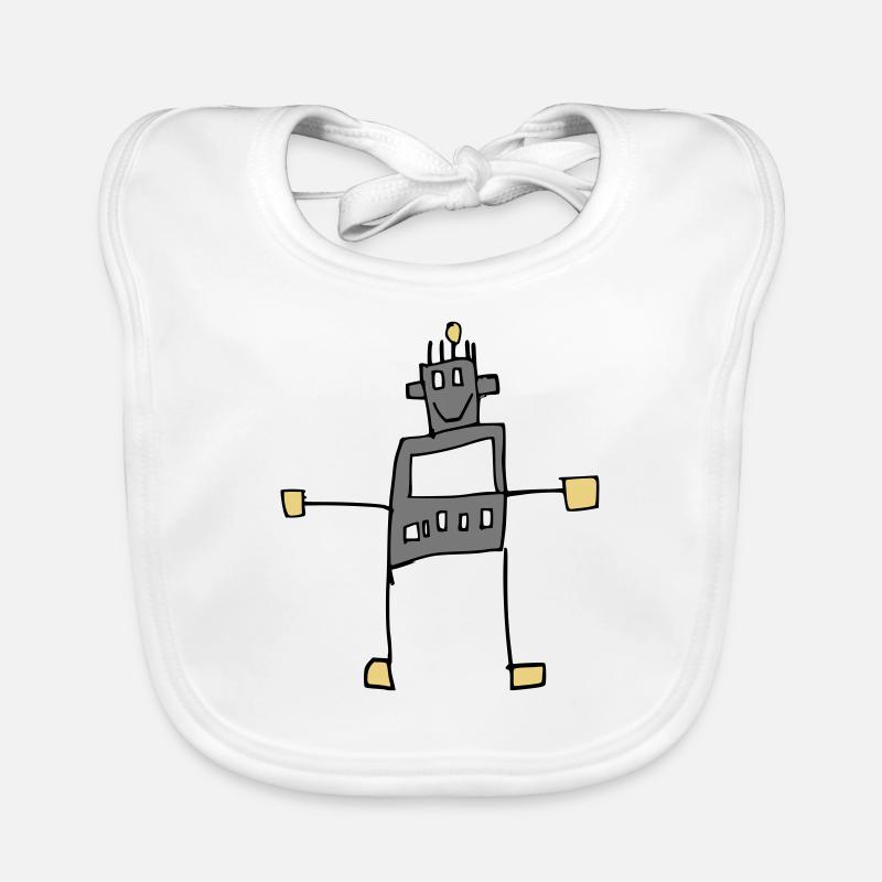 Dessin cool d'enfant robot Bavoir bio Bébé