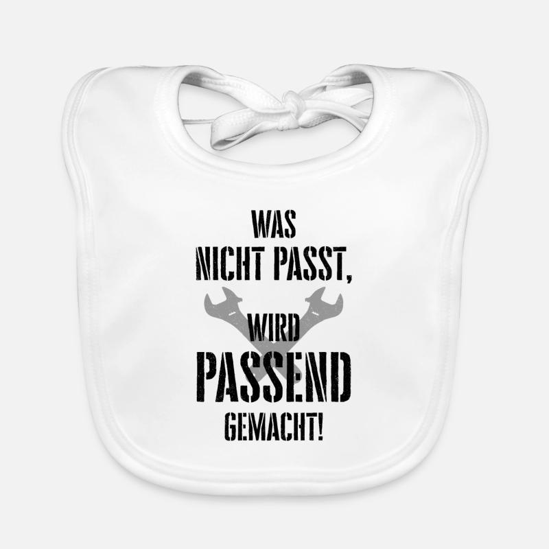 Heimwerker Was Nicht Passt Wird Passend Gemacht Ha Baby Bio-Lätzchen