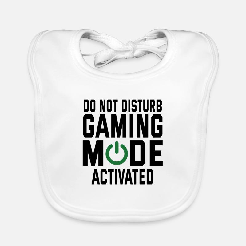 Do Not Disturb Gaming Mode Activated Video Game Pl Baby Bio-Lätzchen