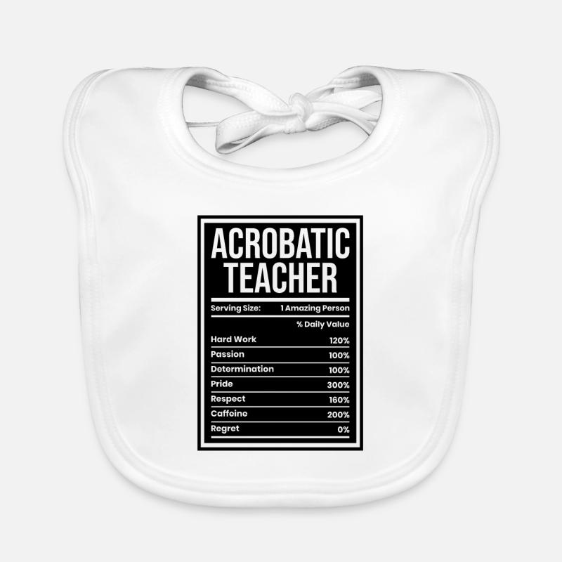 Acrobatics Teacher Serving Size Acrobat Gymnastics Baby Bio-Lätzchen