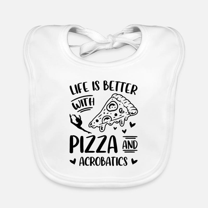 Life Is Better Upside Down Acrobatics Acrobat Gymn Baby Bio-Lätzchen