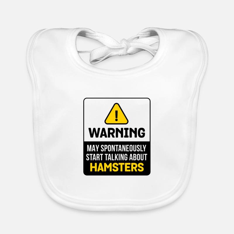 Warning May Spontaneously Start Talking About Hams Baby Bio-Lätzchen