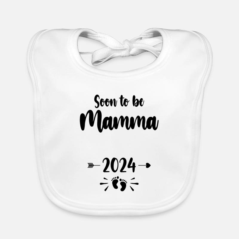 Mama wird bald Mutter 2024 Mutter schwangere Kinder Mot Baby Bio-Lätzchen