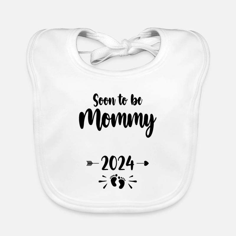 Mama wird bald Mutter 2024 Mutter schwanger Kinder Mot Baby Bio-Lätzchen