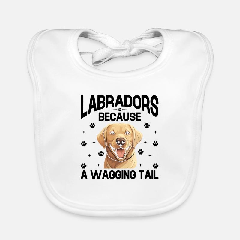 Labradors : parce qu’une queue qui remue ne ment jamais Labrad Bavoir bio Bébé