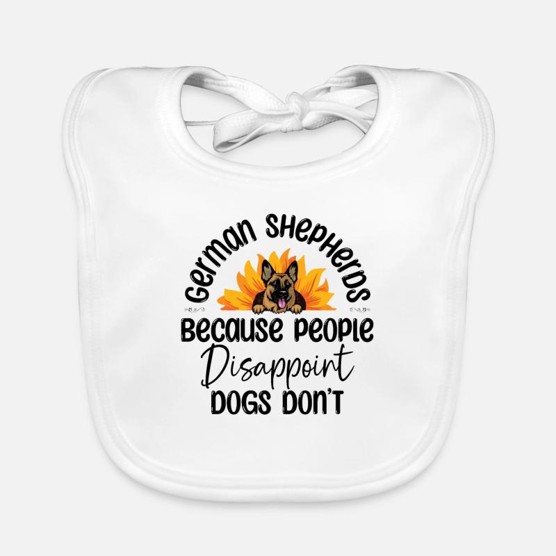 German Shepherds Because People Disappoint Dogs Do Organic Baby Bibs