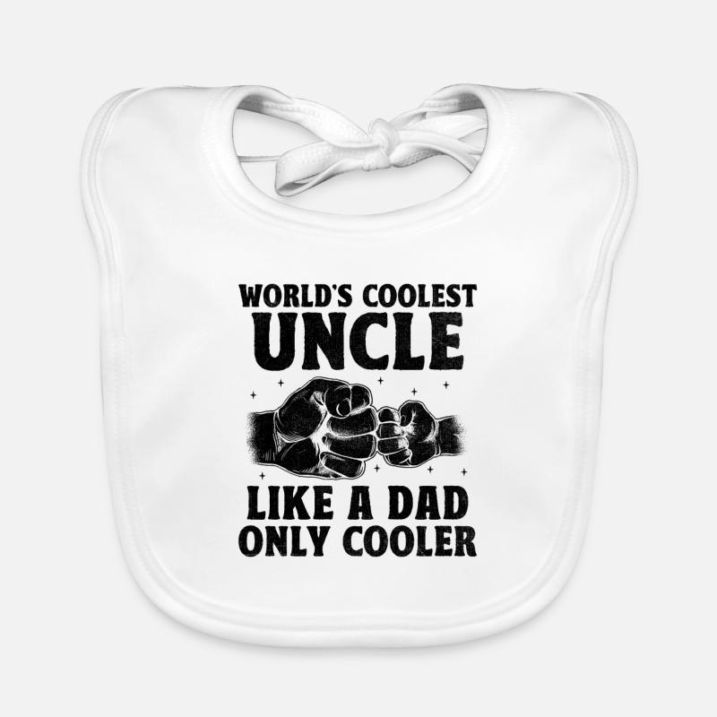 Der coolste Onkel der Welt wie ein Vater, nur viel cooler Baby Bio-Lätzchen