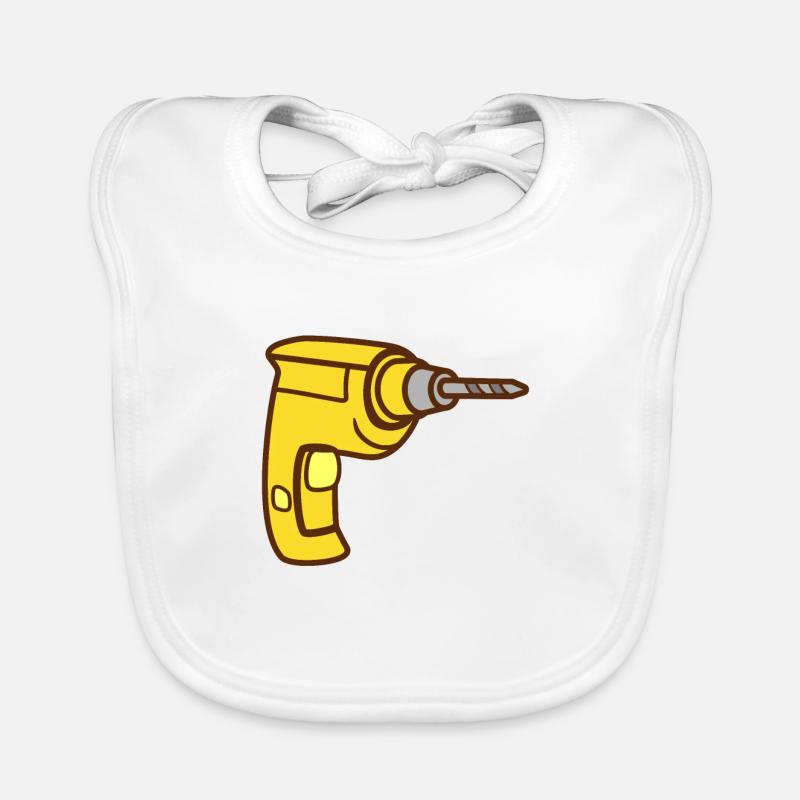 drilling machine Organic Baby Bibs